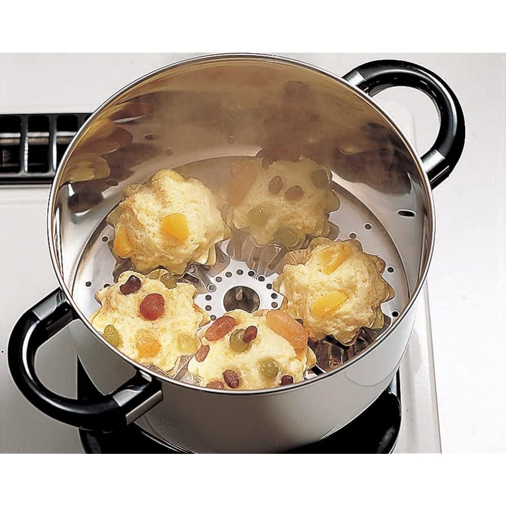 Miyazaki Seisakusho Object Stew Pot 22cm & Perforated Inner Pot & Steam Plate Made in Japan 5 Year Warranty IH Compatible OJ-7-4