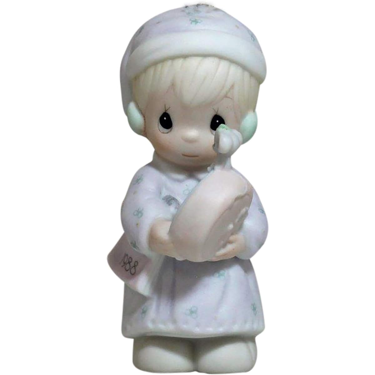 Precious Moments Ornament Time to wish you a Merry Christmas -1988