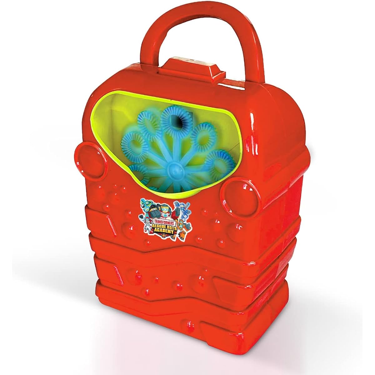 Transformers Rescue Bots Bubble Blowing Machine for Kids and Toddlers - Bubble Maker for Outdoor and Party Play - Ages 3+