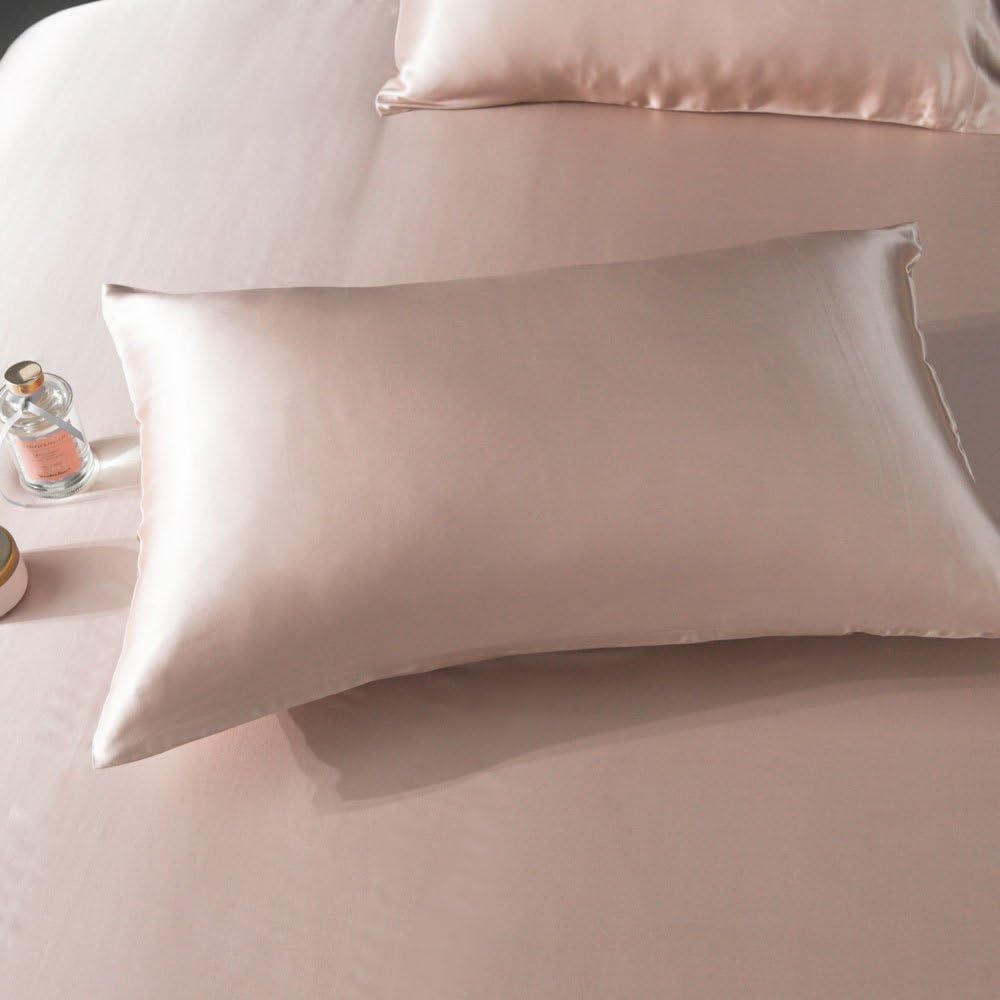 Silk Pillow Cover Double-Sided Silk Pillow Cover 43 63 Pillow Cover | 22 Momme Envelope Type Pillow Case | Pink 2 Pieces
