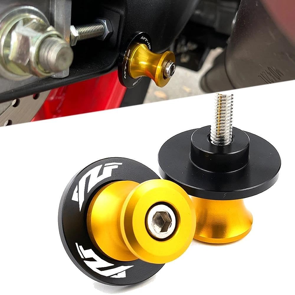 Bike Stand Screw Swing Arm 6mm Motorcycle Swing Arm Spool Slider Stand Bobbin Accessories For YZF R3 R25 R6 R1 2019 2020 2021 YZFR3 YZFR1 YZFR6 (Color : J)