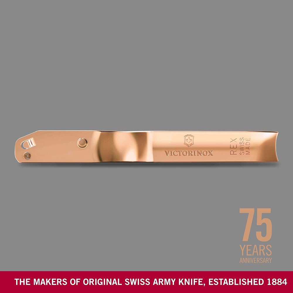VICTORINOX REX Peeler with Sprout Remover 10.9cm Rose Gold Can be used for everything from peeling soft fruits to hard foods 6.0900.J22