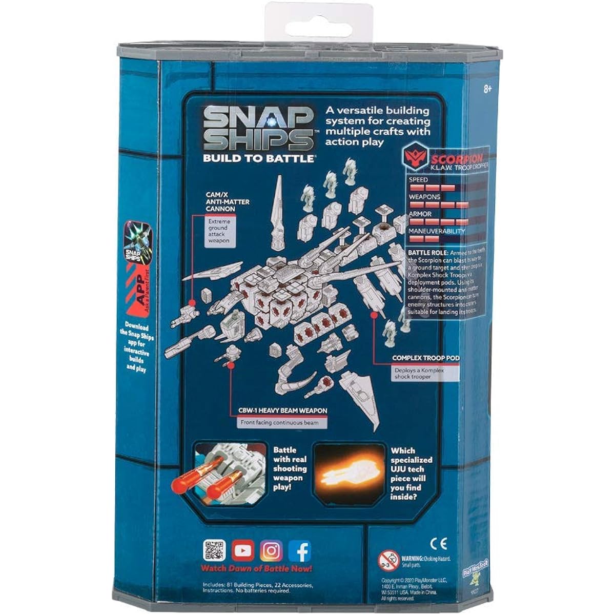 Snap Ships Scorpion K.L.A.W. Troop Dropper