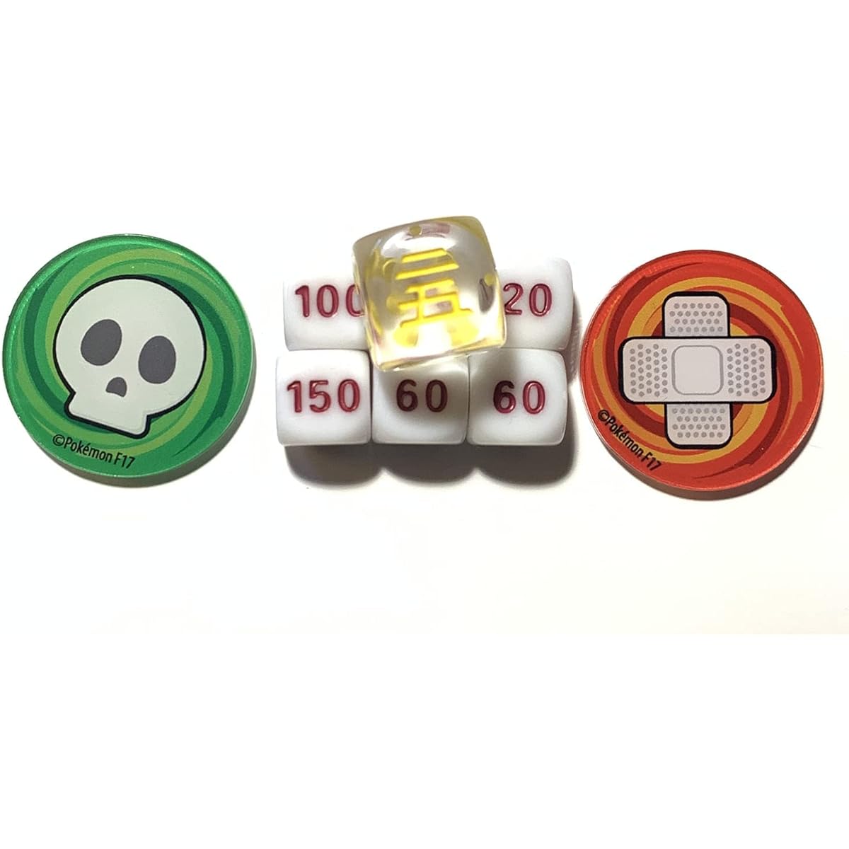 Celebrations Elite Trainer Dice Set & Burn/Poison Marker - 25th Anniversary Collection