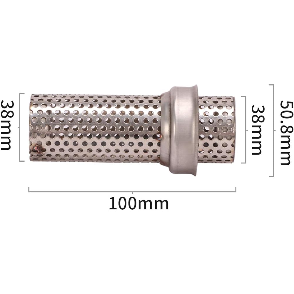 Bike Silencer Slip-on Muffler Bike Muffler Inlet 50.8mm Universal Length 300mm Body Diameter 89mm