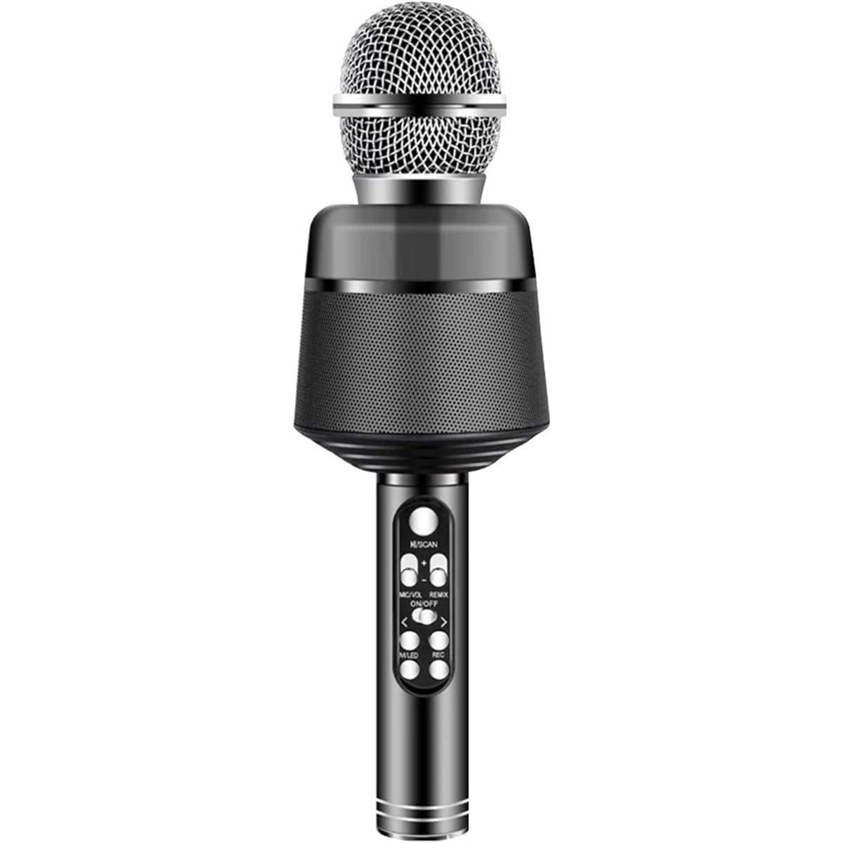 Microphone Wireless Karaoke Player Handheld Microphone for Home KTV (Color: Black, Size: One size)