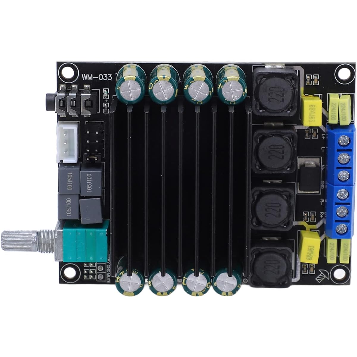 Eujgoov TDA7498 DC 12-36V Amplifier Board 2x100W Dual Channel Output Audio Amplifier with Volume Adjustment Knob