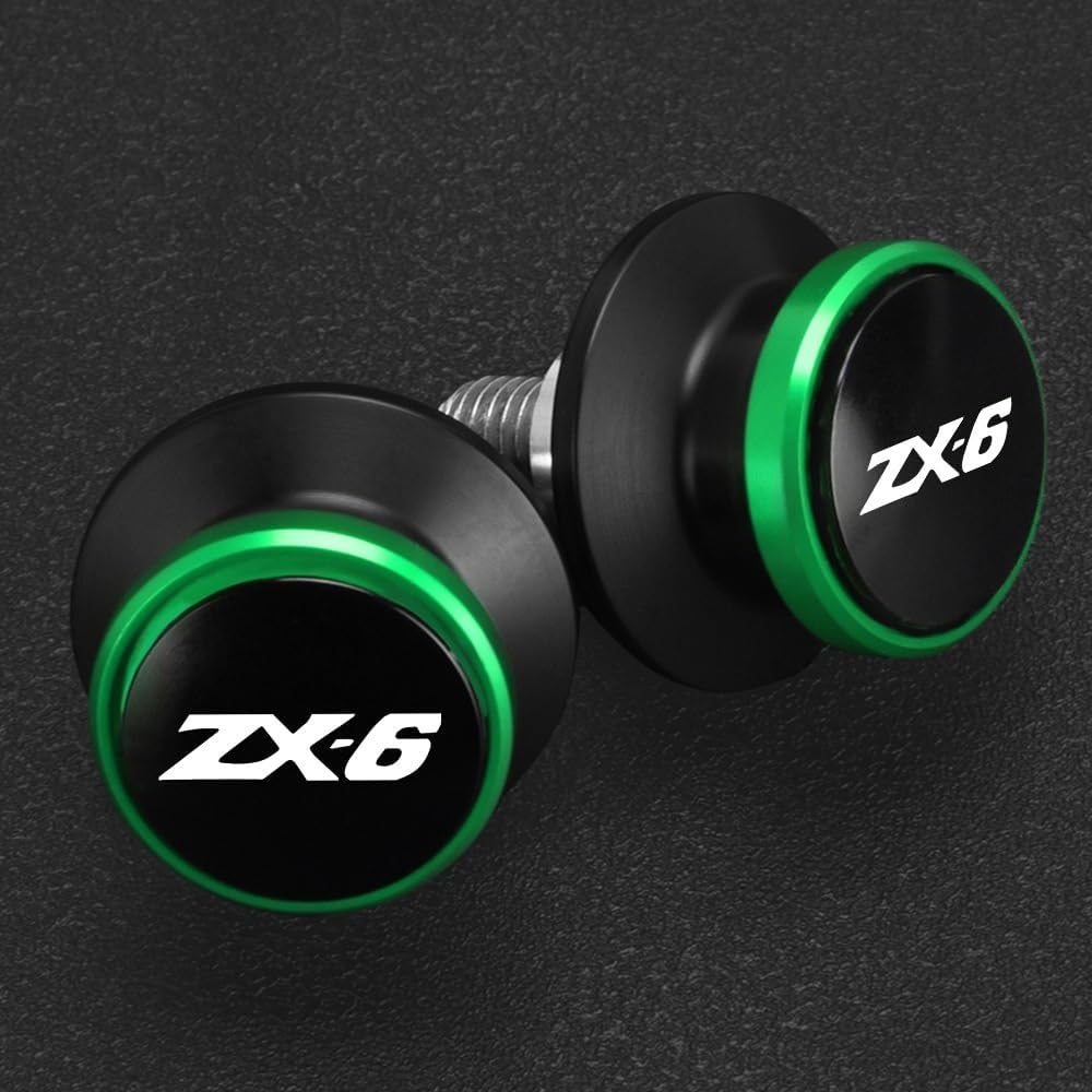 Rocker Spool Slider Motorcycle CNC Swing Arm Spool Slider Stand Screw Kawasaki ZX6R ZX-6R ZX 6R 2003 2004 2005 2006 2007 2008 2009 2010-2012 (Color : 18)
