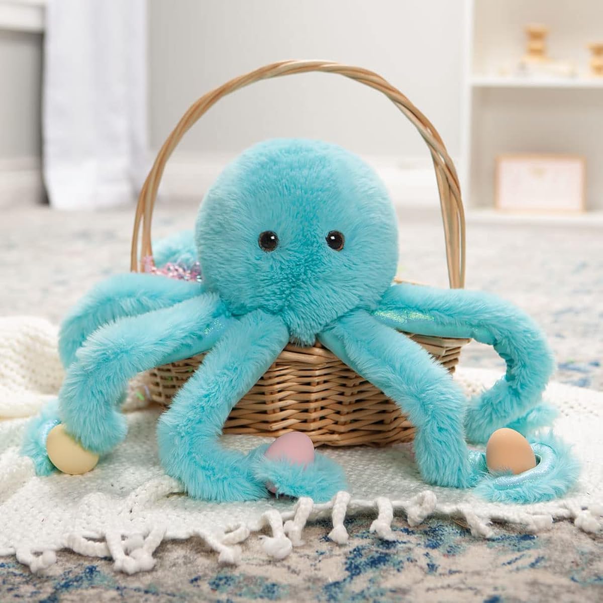 Vermont Teddy Bear Octopus Plush - Octopus Stuffed Animal, Oh So Soft, Green