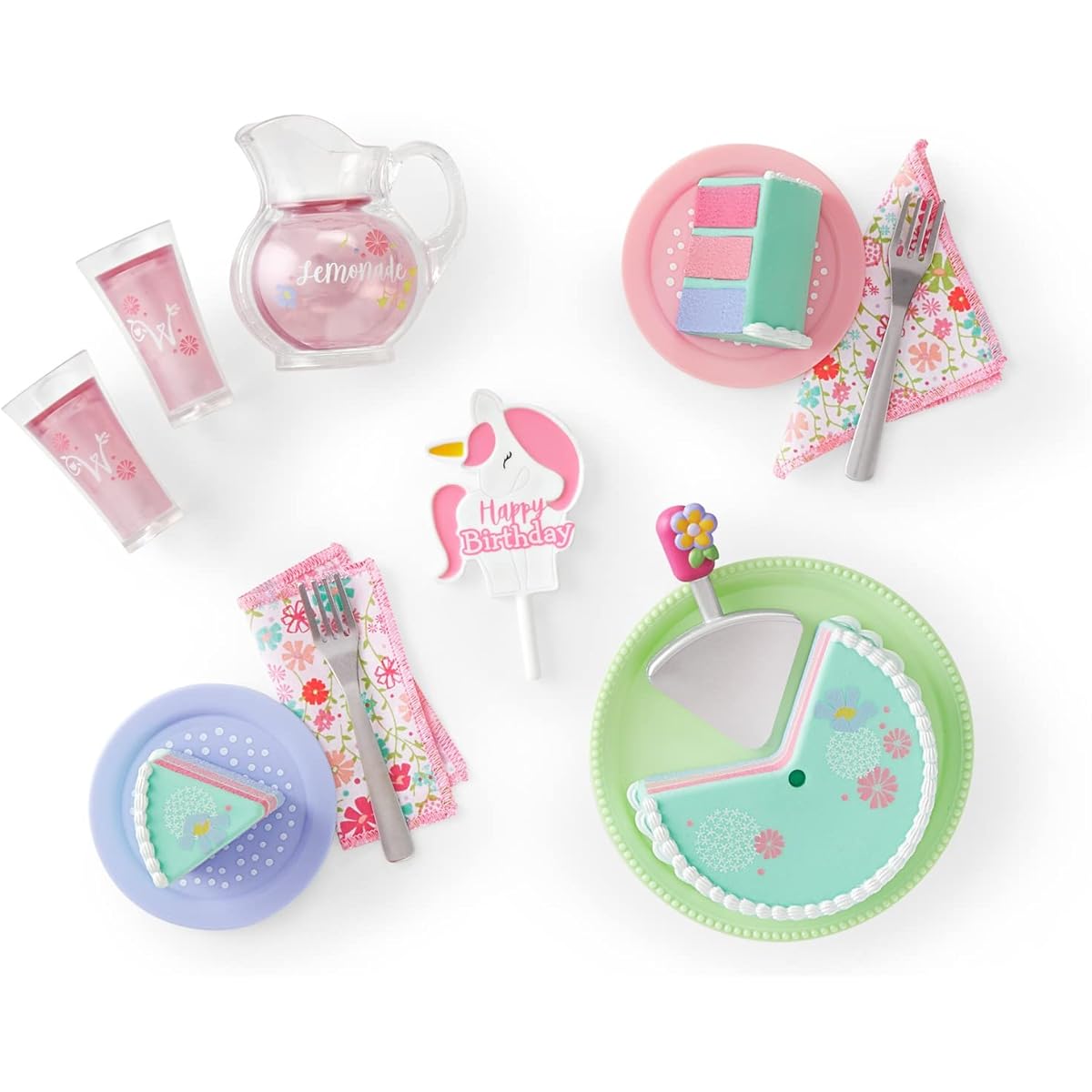 American Girl WellieWishers Birthday Treat Set for 14.5" Dolls, Pink