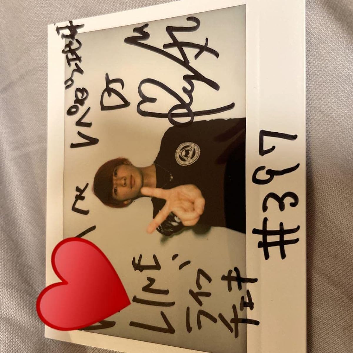 Repezen Fox DJ Maru autographed polaroid