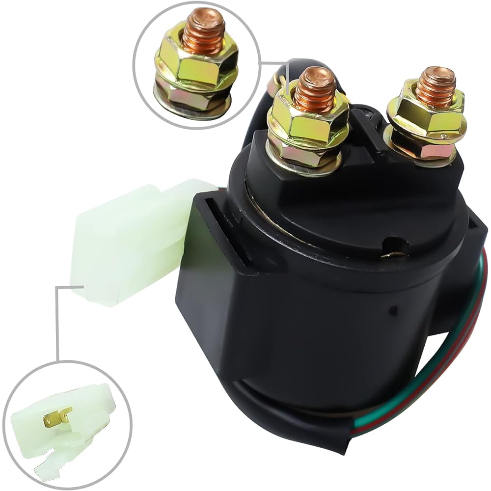 Cyleto Starter Solenoid Relay Honda TRX300 TRX300FW TRX300EX Sportrax Fourtrax 1988-2008 TRX400 TRX400EX ATC200 ATC200E ATC200ES ATC200M 1982-1985 CB750 CB750F 1977-1978 CB550 Super Sport 1975-19 78