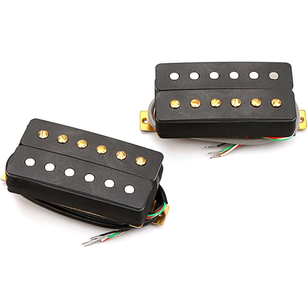 Perfk 2pcs Double Coil Ceramic Pickup Humbucker Double Coil Pickup High Output LP Instrument Parts Electric Guitar Pickup
