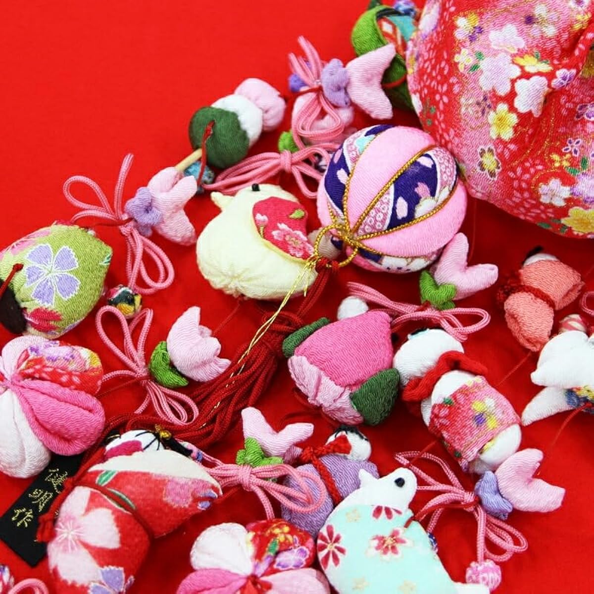 Hanging Dolls Hanging Decoration Mamechiyo No. 12 Snow-Cracking Cherry Blossoms Heian Toyohisa Dolls Girls' Festival