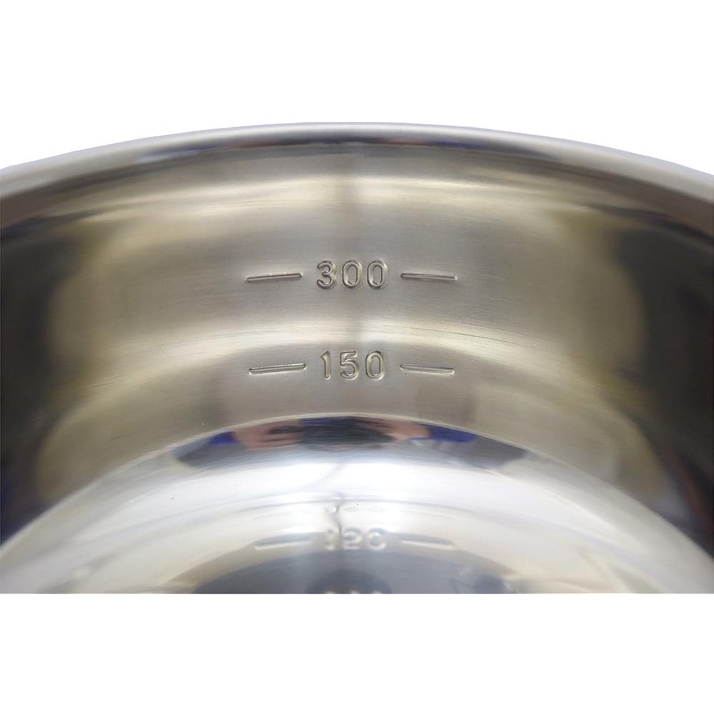 Takagi Stainless Steel Pattern Water Ladle 12cm 500cc with Scale
