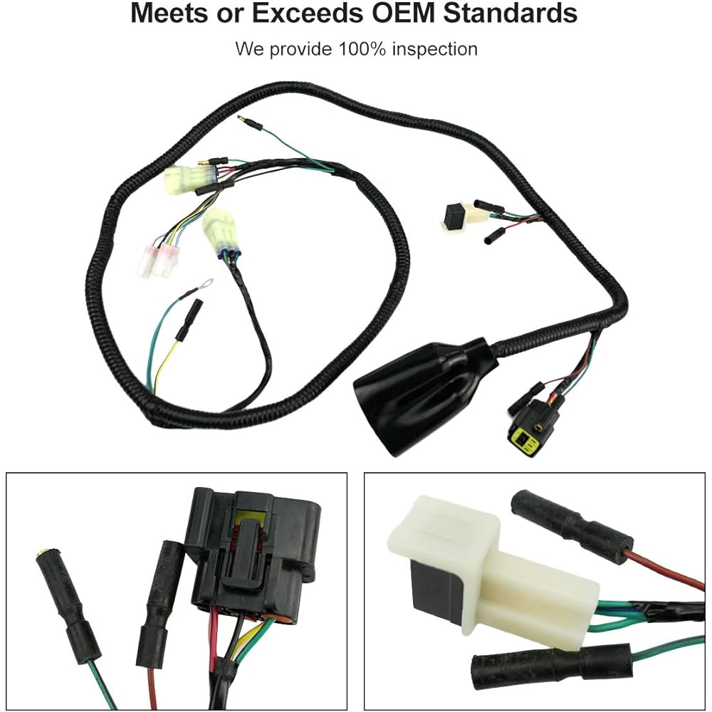 TIKSCIENCE Factory Wire Harness Fits Honda 1999-2004 Sportrax 400 TRX400EX 2x4, Replaces 32100-HN1-000