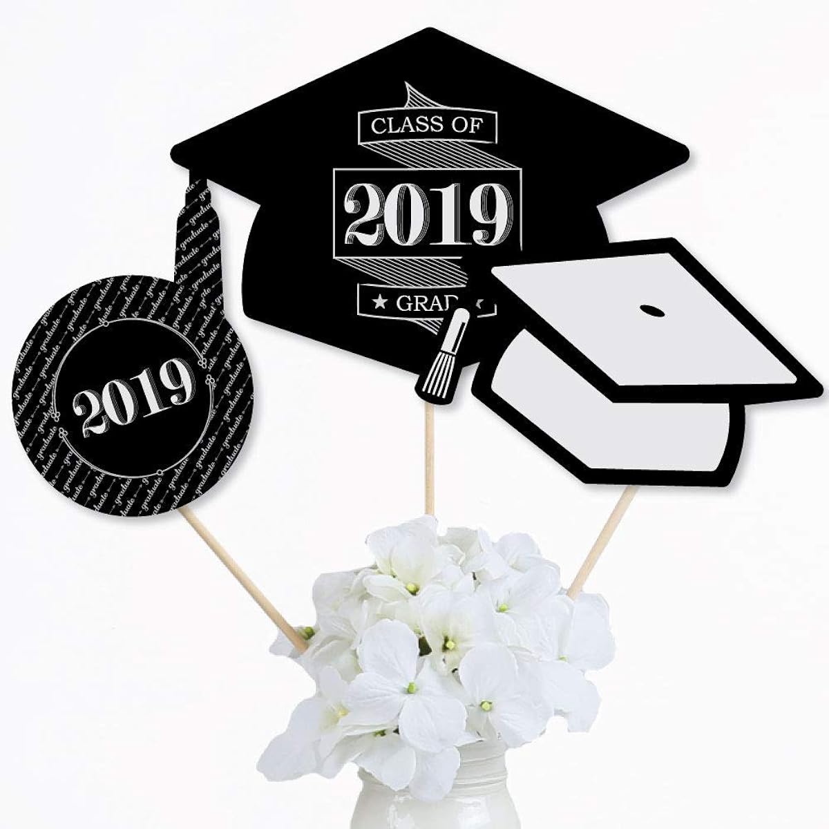 Graduation Gifts - 2019 Graduation Party Centerpiece Sticks - Table Toppers - Set of 15
