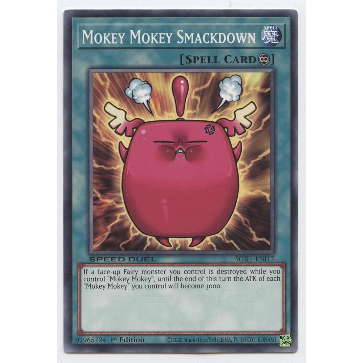 Mokey Mokey Smackdown - SGX1-ENI17 - Common - 1st Edition.