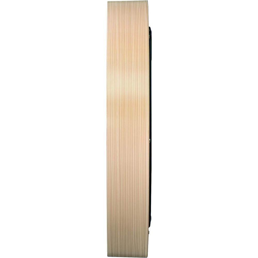 Seiko Clock Wall Clock Natural Satellite Radio Analog Space Link Light Brown Wood Grain Body Size: Diameter 30.9 x 5.2cm GP220A