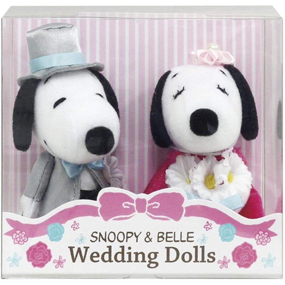 Yoshinori SNOOPY Snoopy & Bell Wedding Western Style Stuffed Toy 182074