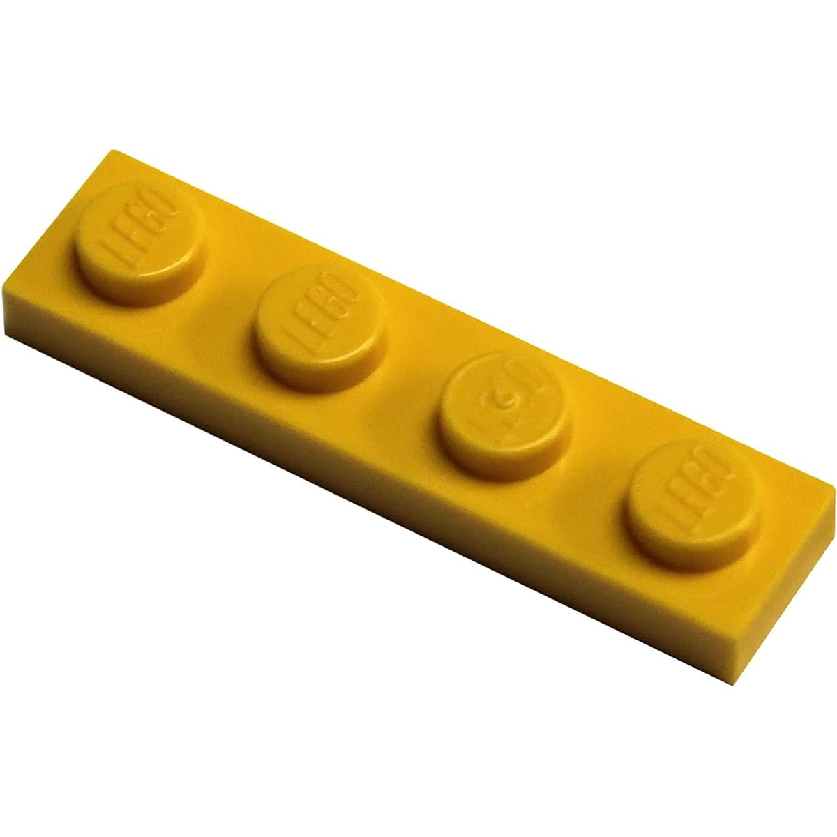 LEGO parts and pieces: 1 x 4 plate b. 100 Pieces Yellow 3710-Yellow-100