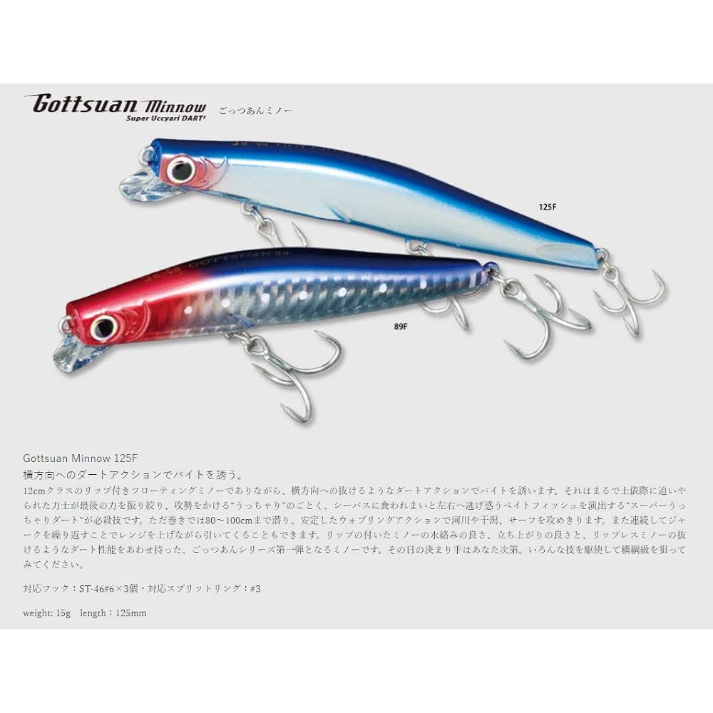Ja-Do Lure Gottsuan Minnow 125F