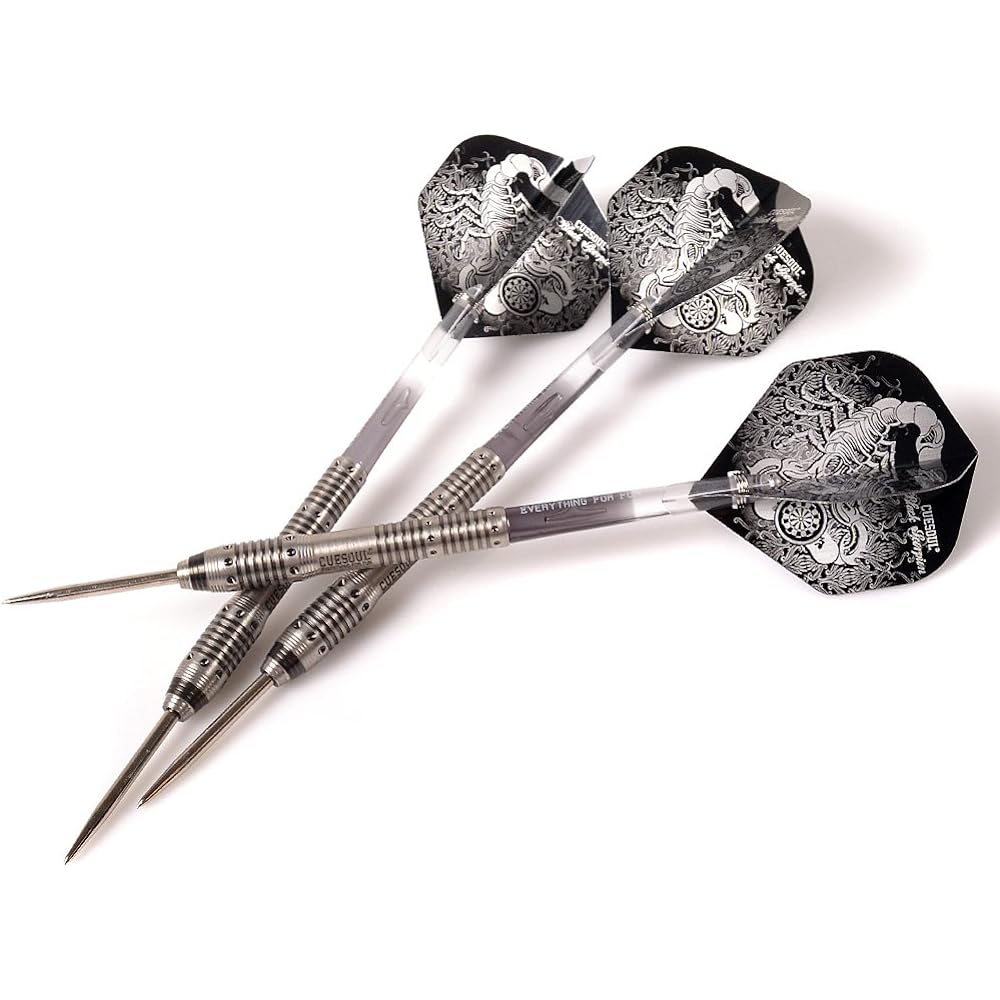 BLACK SCORPION CUESOUL 22g barrel 90% tungsten blue titanium coating finish deluxe steel tip dart set (CSBS-C4306)
