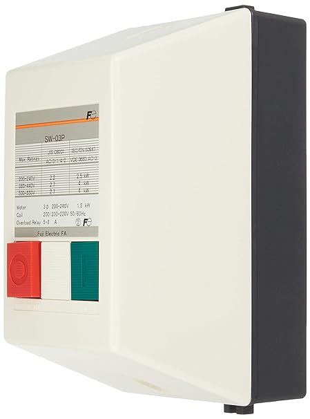 Fuji Electric Equipment Control Electromagnetic Switch with Push Button AC200V SW-03P-200V0.75KW-AC200V1A