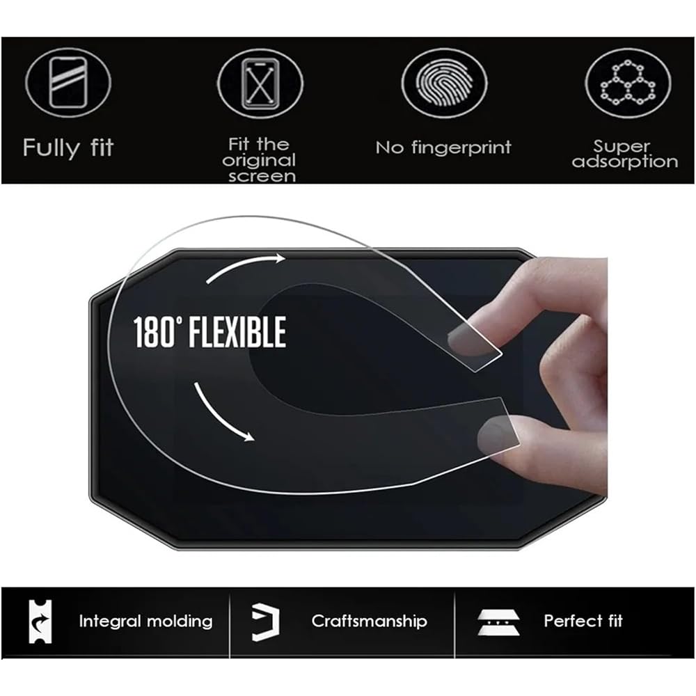 Fits for Honda CRF300L Rally MSX125 2021 CRF 300L Anti-Scratch Screen Dashboard Protector Instrument TFT LCD Protective Film Protector Instrument (Color : 2 set)