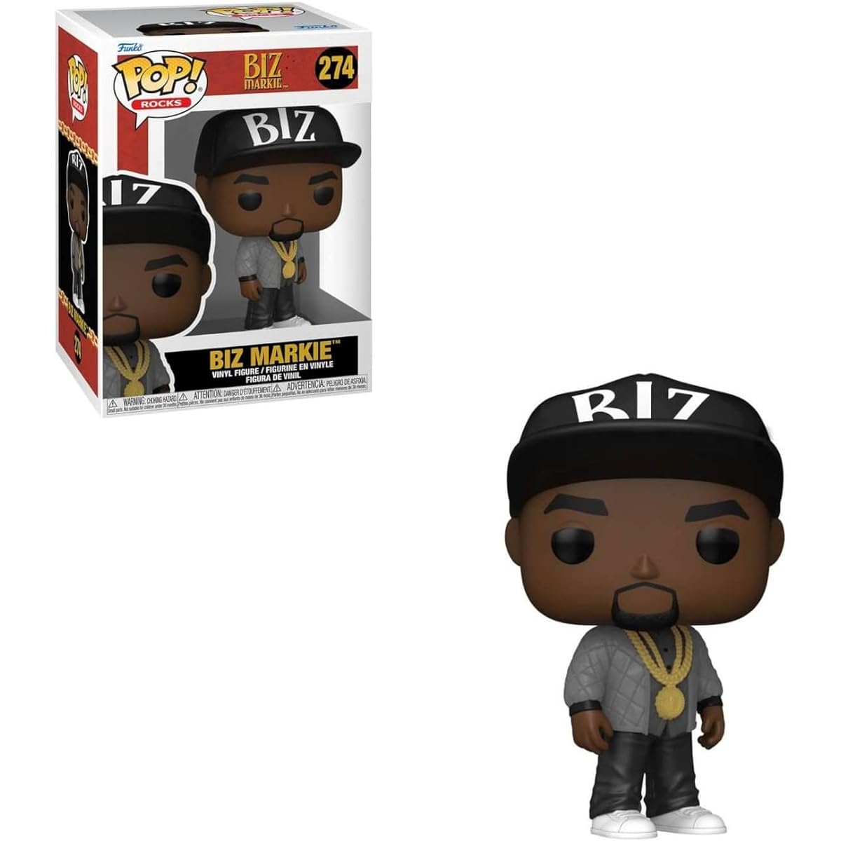 POP Rocks: Biz Markie Funko POP! Vinyl Figure (Includes Compatible Pop Box Protector Case) Multicolor, 3.75"