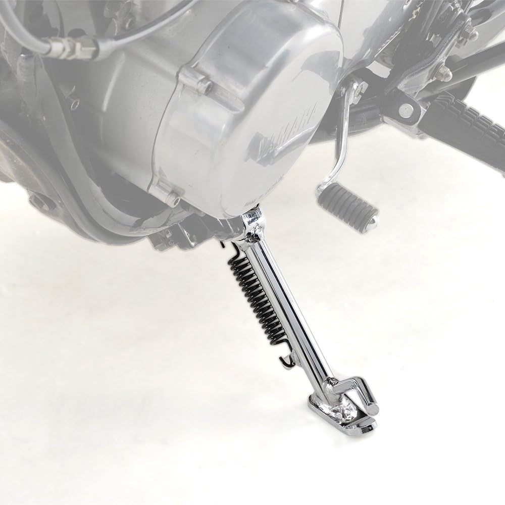 Daytona Motorcycle Short Side Stand for SR400/500 (78-21) Genuine ratio -65mm Black 95204