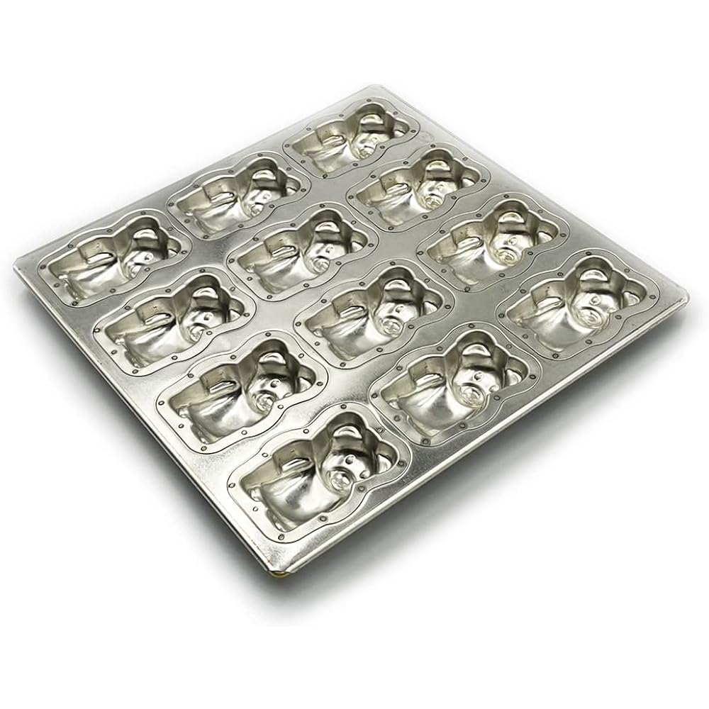 Matsunaga Silicone Processed Silver Kumagoro Top Plate 12P