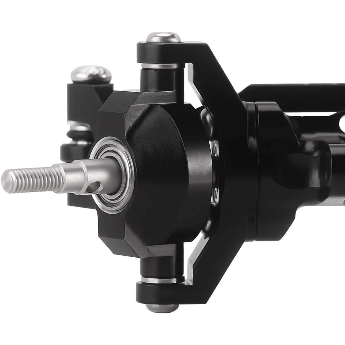 INJORA Front Axle Stock Length CNC Aluminum Axle for 1/18 RC Crawler TRX4M Upgrade