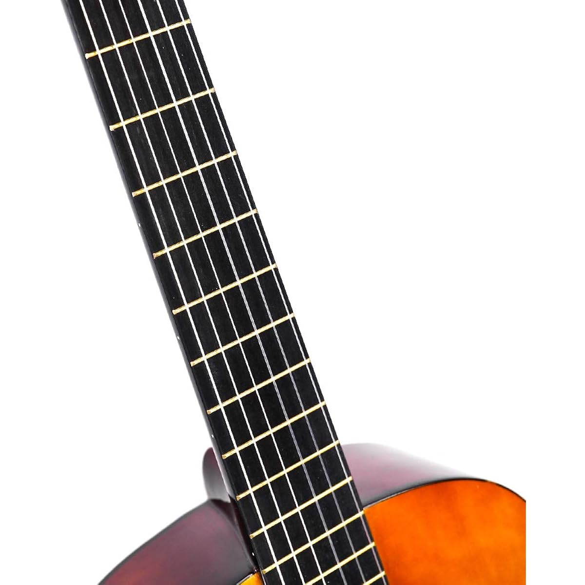 Classical guitar, 39 inches, 4/4 nylon strings, for elementary school students and adults, beginner guitar set, bag, strap, tuner, piano cloth, pick