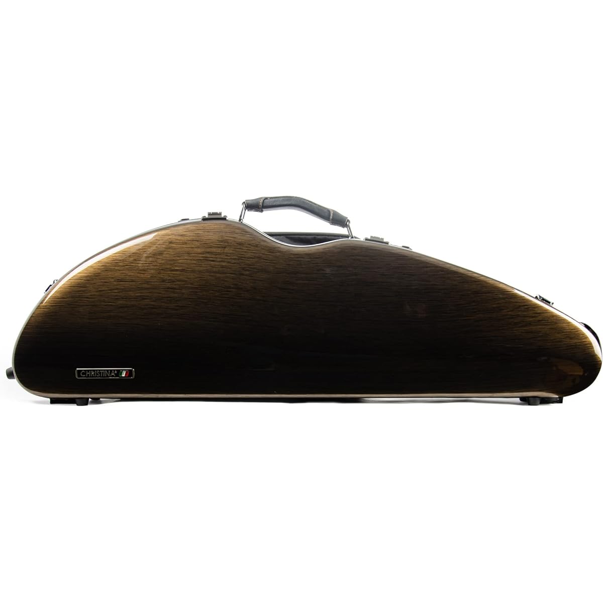 Christina carbon fiber semicircular violin case with hygrometer Qinfubao password lock (dark gold)