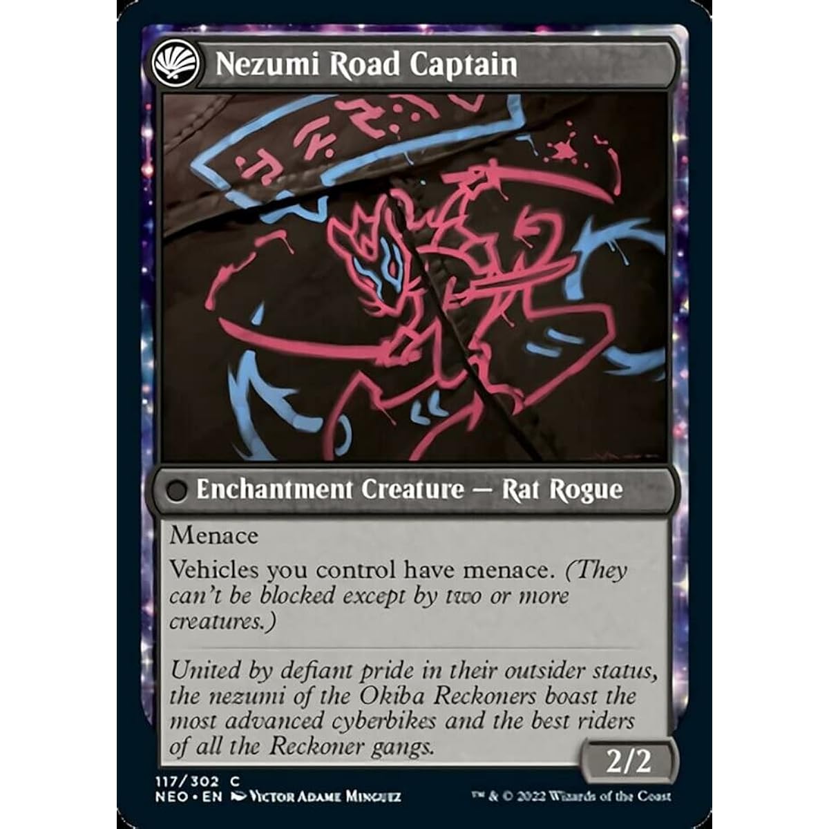 Magic: The Gathering Okiba Reckoner Raid // Rat Lord Captain (117) - Kamikawa: Neon Dynasty