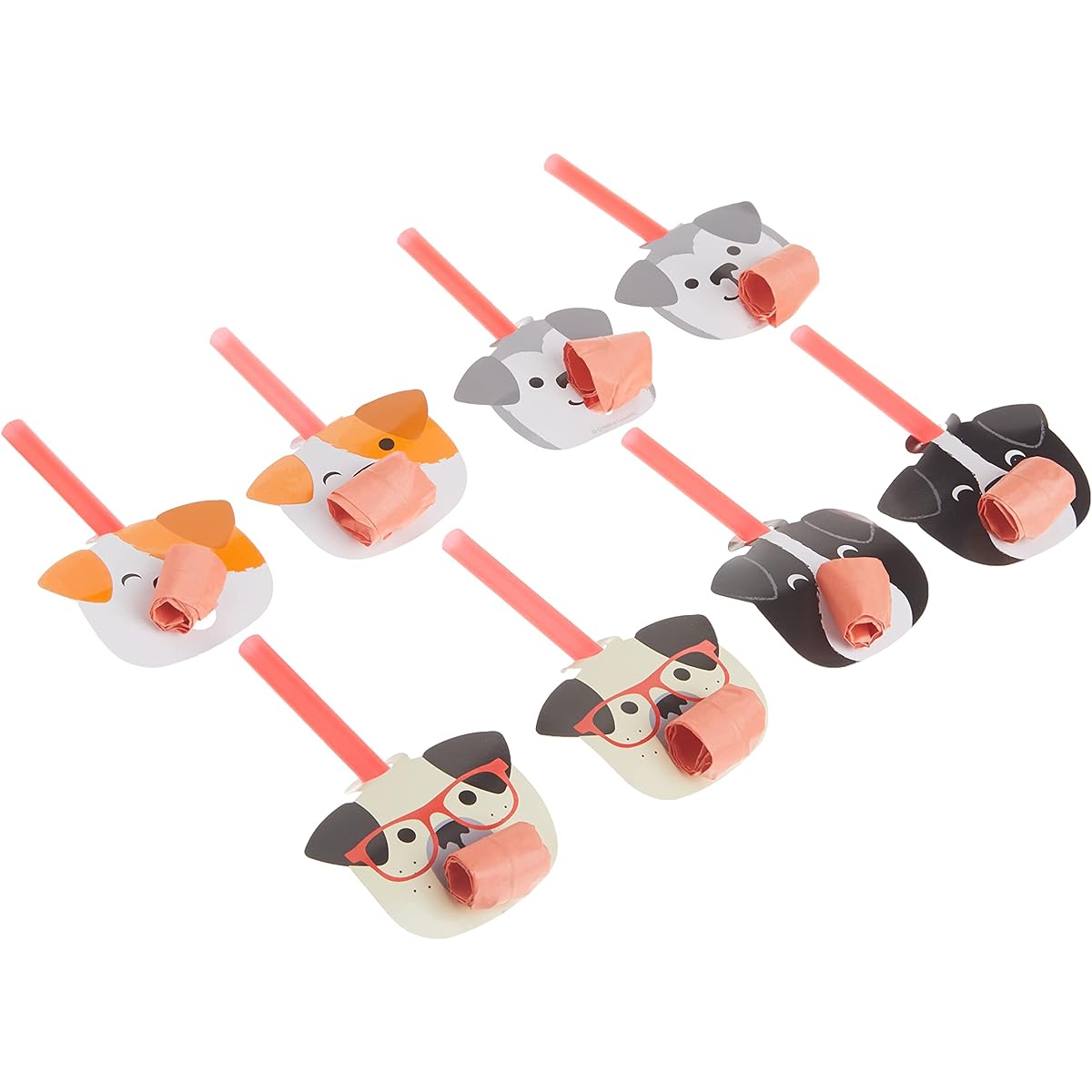 Creative Converting Dog Party Noise Maker, 1x2.55x5.25 Inch, Multicolor