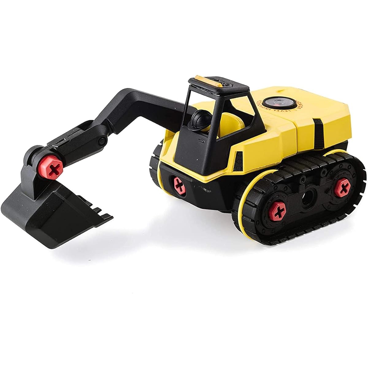 Stanley Jr Take Apart Excavator Kit for Kids TT007-SY 25 Piece Yellow STEM Construction Toy Includes Trucks, Figures, Screwdrivers and Bolts Ages 3+