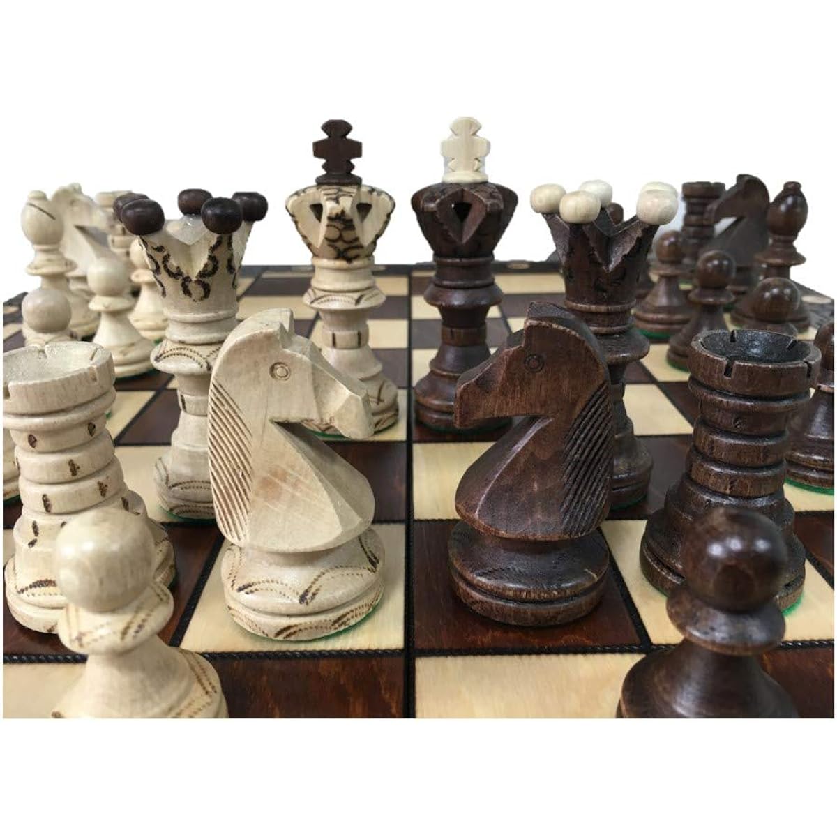 Wegiel Wooden Chess Set Chess Board Set AMBASSADOR (Ambassador) Chess Board Poland Genuine Product