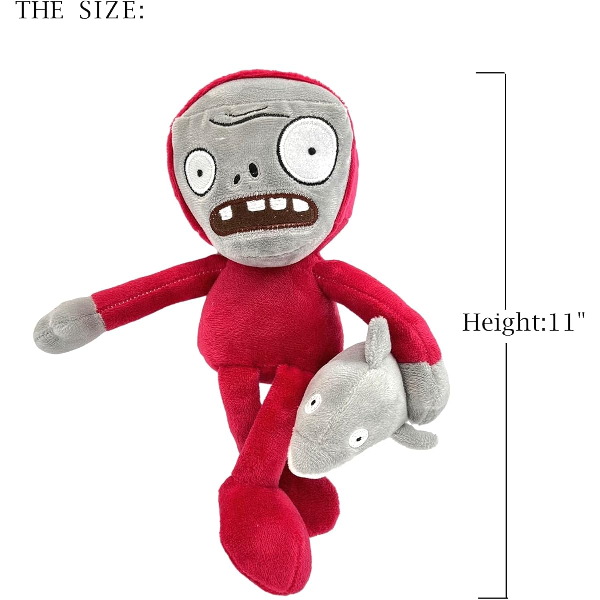 Plants vs Zombies Plush Dolphin Rider Zombie Soft Figure Doll,Plants vs Zombies Toys PVZ Plush Zombie 1 2 Set(Dolphin Rider Zombie)