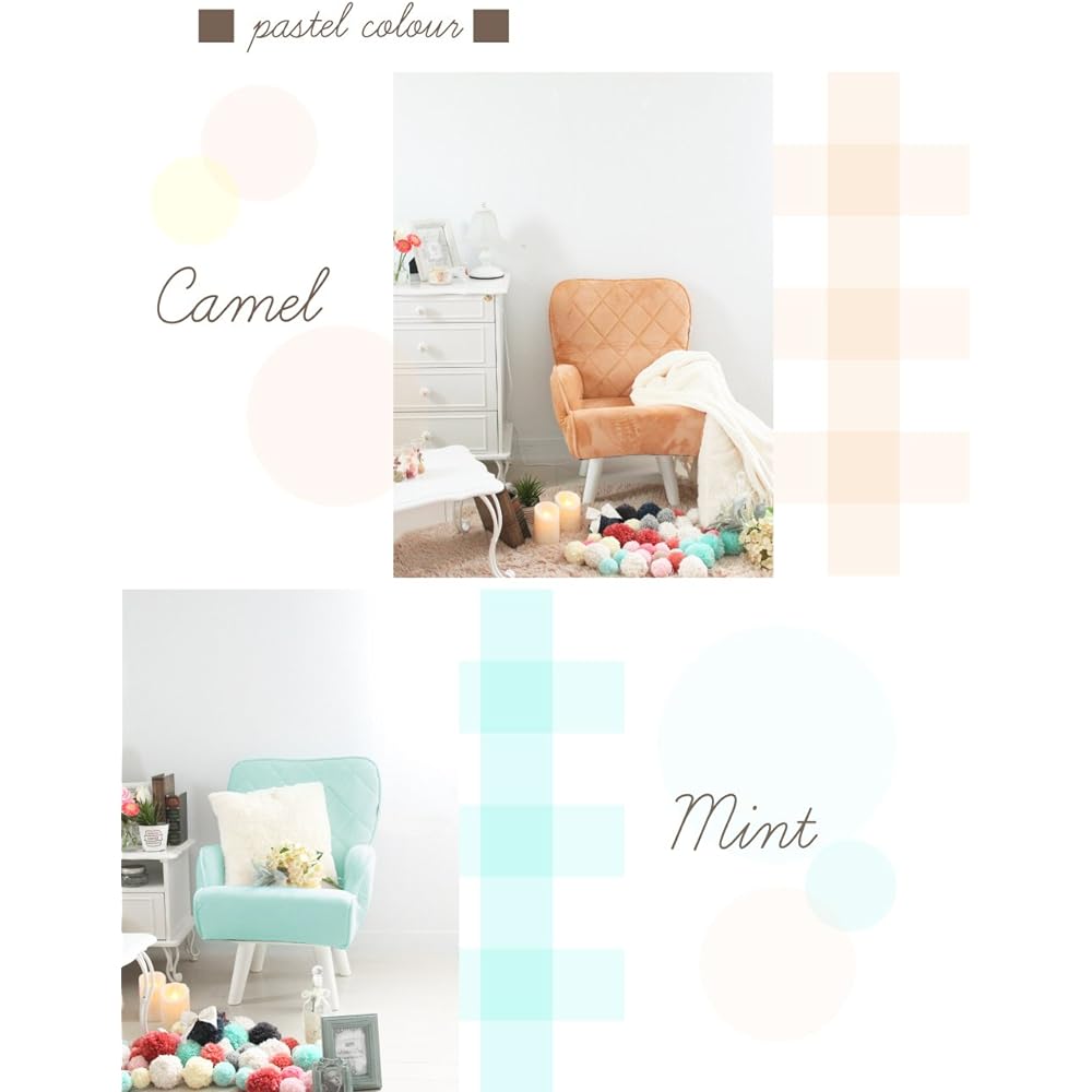 ILC Quilted Low Chair Black Width 58 Depth 63 Height 75cm 360 degree rotation