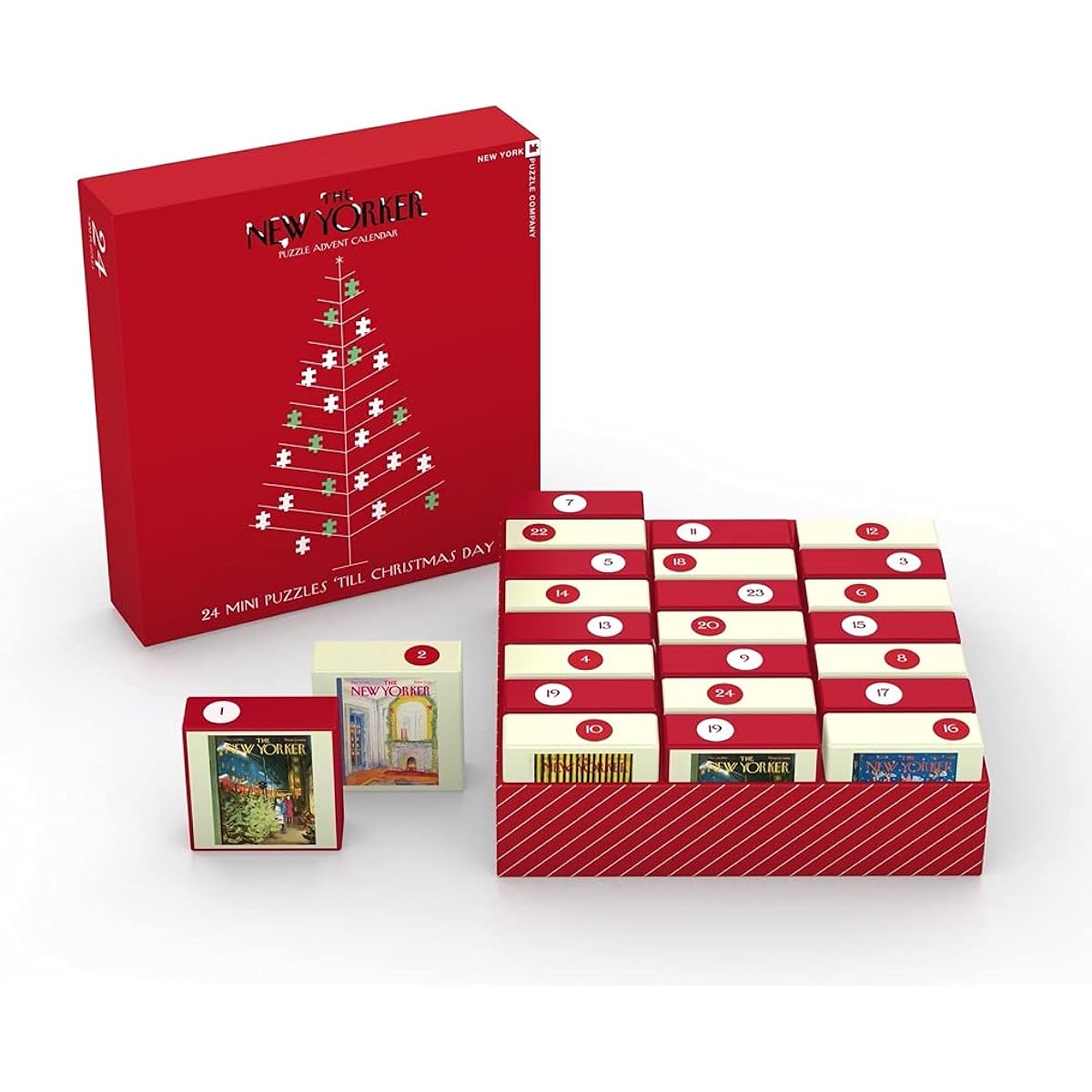 New York Puzzle Company - New Yorker New Yorker Advent Calendar - Piece Jigsaw Puzzle