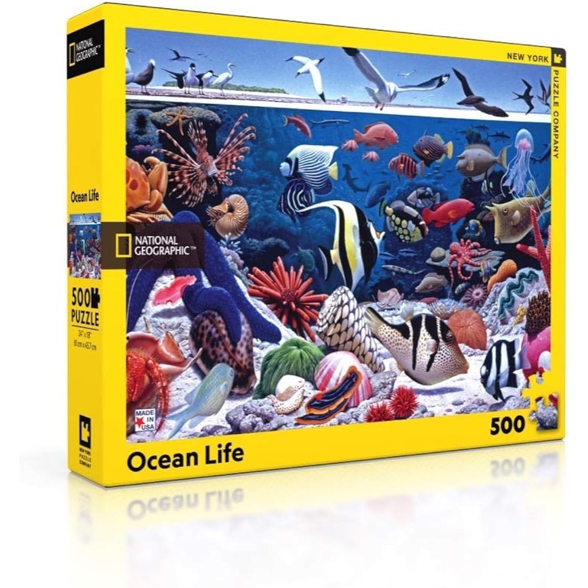 New York Puzzle Company – National Geographic Ocean Life – 500 Piece Jigsaw Puzzle