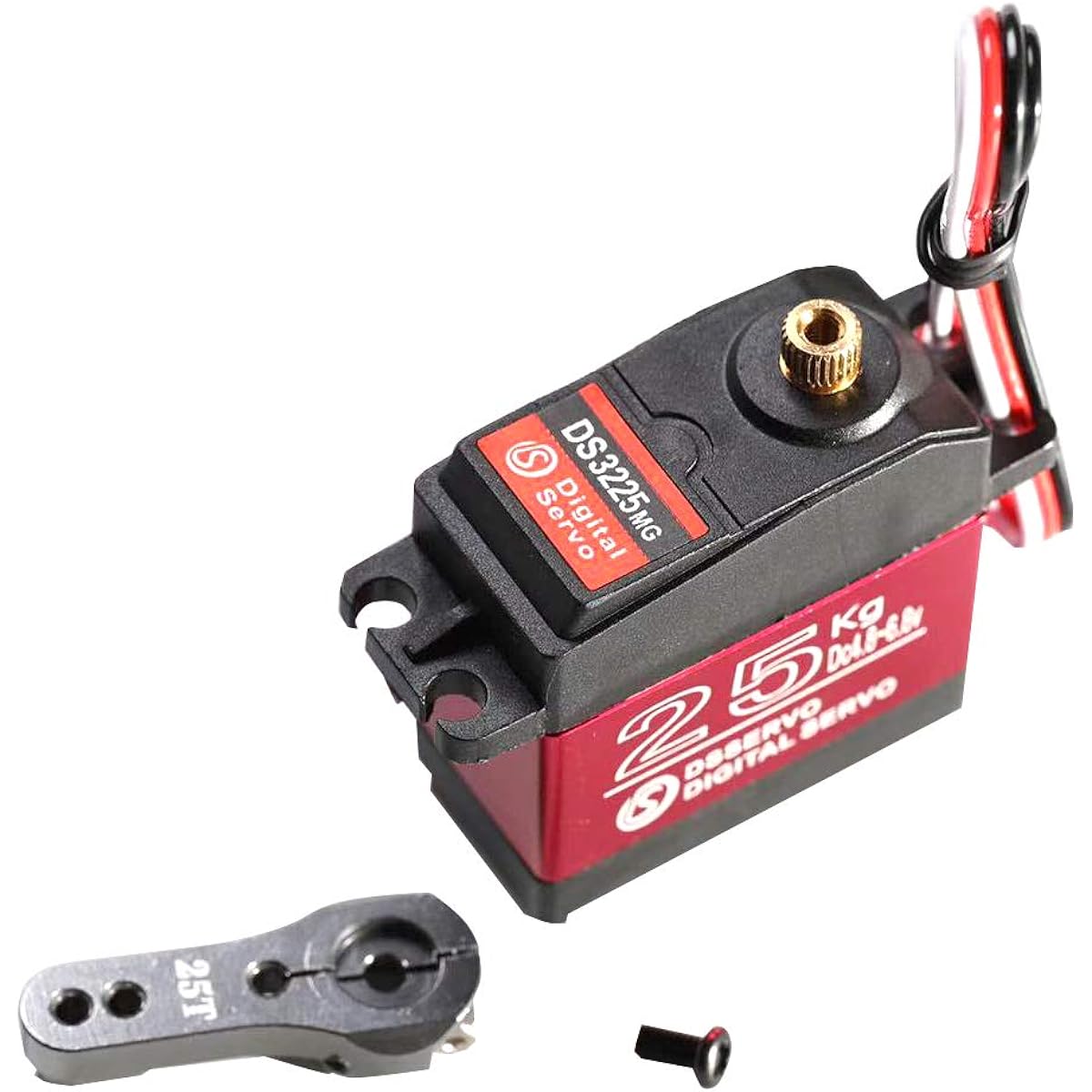 Servo Waterproof High Torque Update - 25KG Full Metal Gear Digital Servo Baja Servo Mechanical Arm Fittings for Baja RC Car (270 Degree Control Angle)
