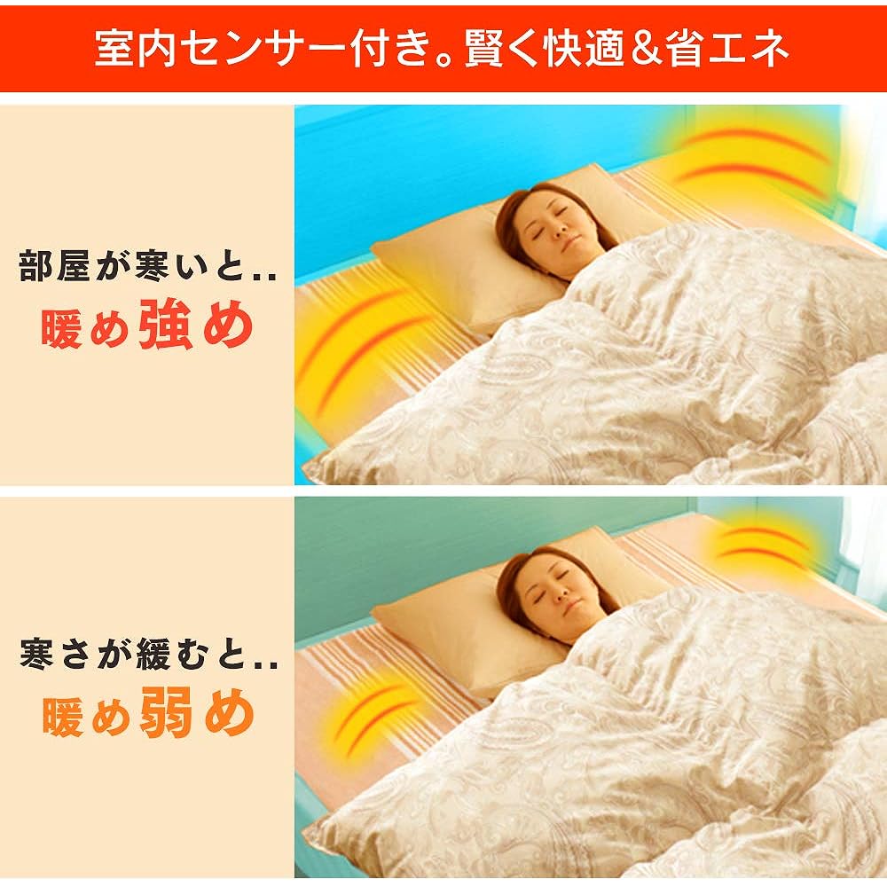 IRIS OHYAMA Electric blanket, can be used as a blanket, washable, 190 x 130 cm, dust mite extermination, double, semi-double, camping, power saving, energy saving, slide temperature adjustment, throw blanket, bed blanket, cold protection, heating device,