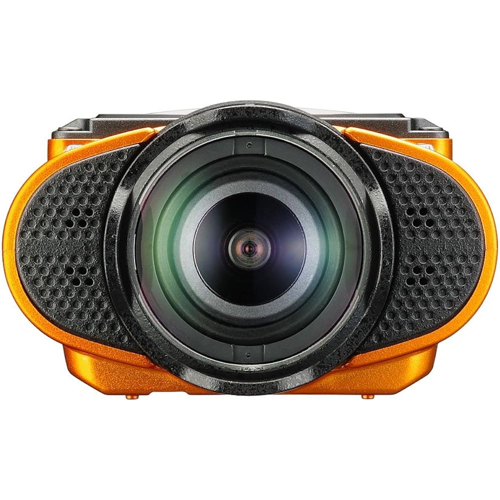 RICOH Waterproof Action Camera WG-M2 Orange 4K Video Ultra Wide Angle 204 degrees No housing required Waterproof 20m Shockproof 2m 03801