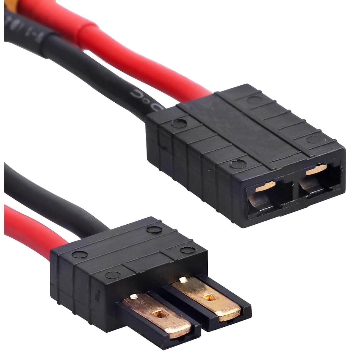 Hobbypark RC Battery/Charger Adapter Connector for Traxxas TRX to XT60 Plug 14AWG Gauge Wire Fit for Slash/Rustler/Stamp/Bandit/E Revo