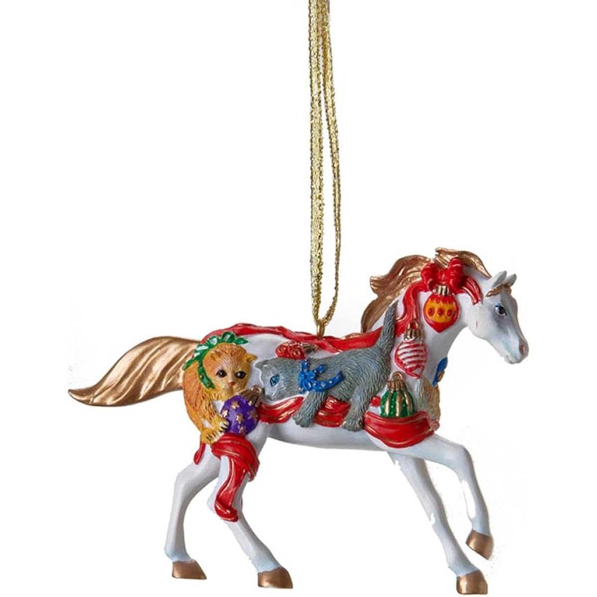 Painted Ponies Christmas Horse Ornament.