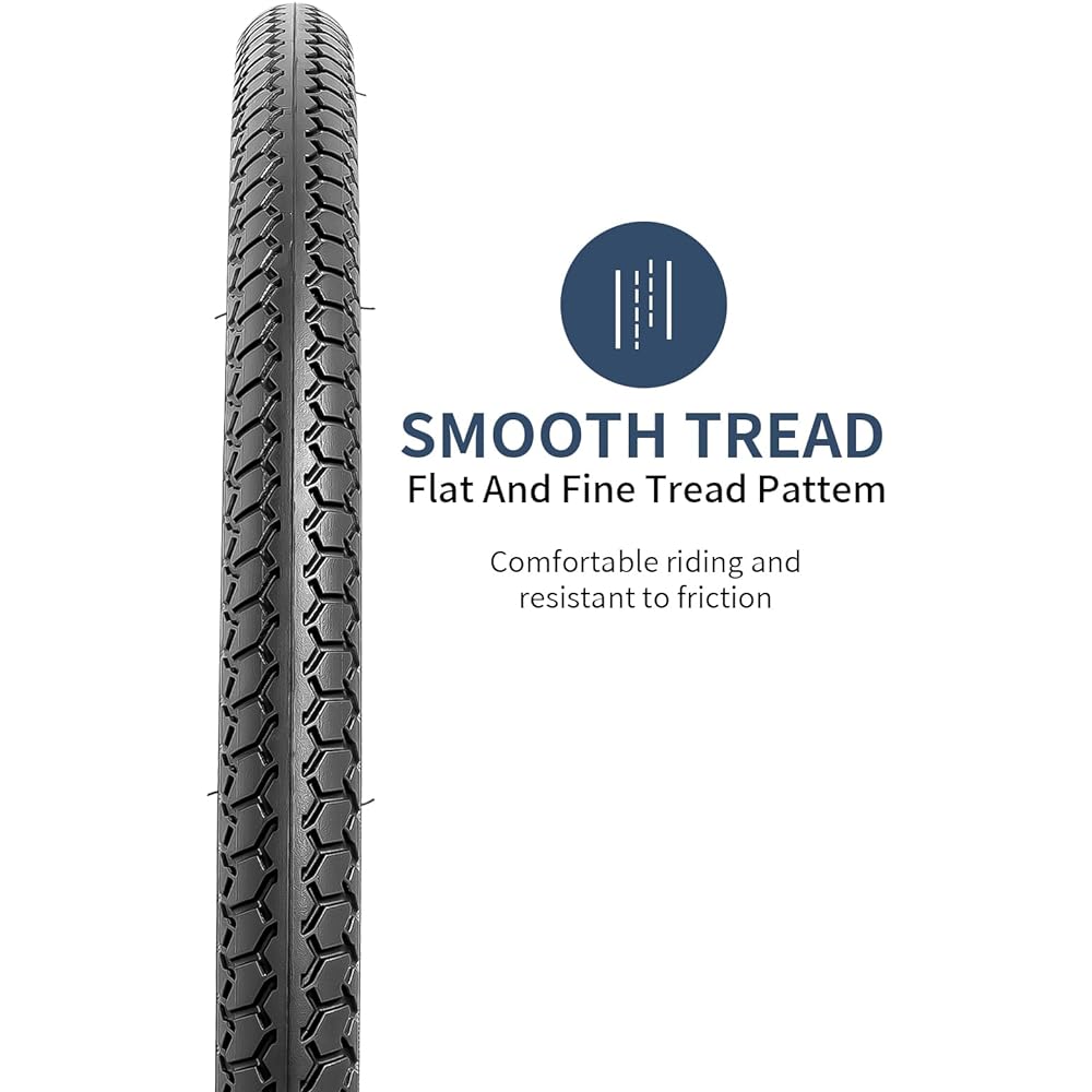 Set of 2, 20x1 3/8 Tire, 20x1 3/8 37-451 Bicycle Tire + 20x1 3/8 Bicycle Tube Thick Presta Valve 60mm + Tire Lever, Tire 20x1 3/8, Bicycle Tire 20x1 3/8, Road Bike Tire 20x1 3/8, cross bike tire 20x1 3/8, B003