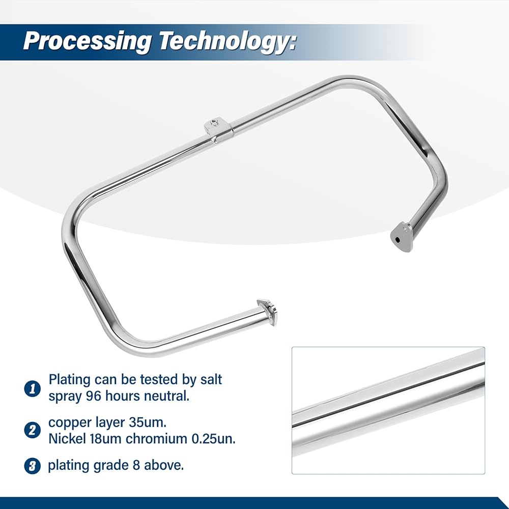 TCT-MT Engine Guard Crash Bar Highway Harley Touring Road King FLHR Electra Glide Standard FLHT 1997-2008 EFI FLHRCI FLTRI '98-06 FLHRC FLTR FLHTCU '07-08 CVO Road King FLHRSE6 2014 Chrome